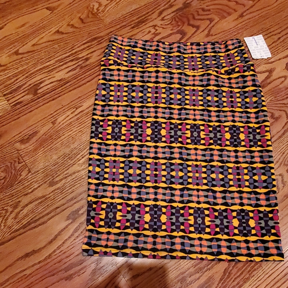 Multi color stretch skirt